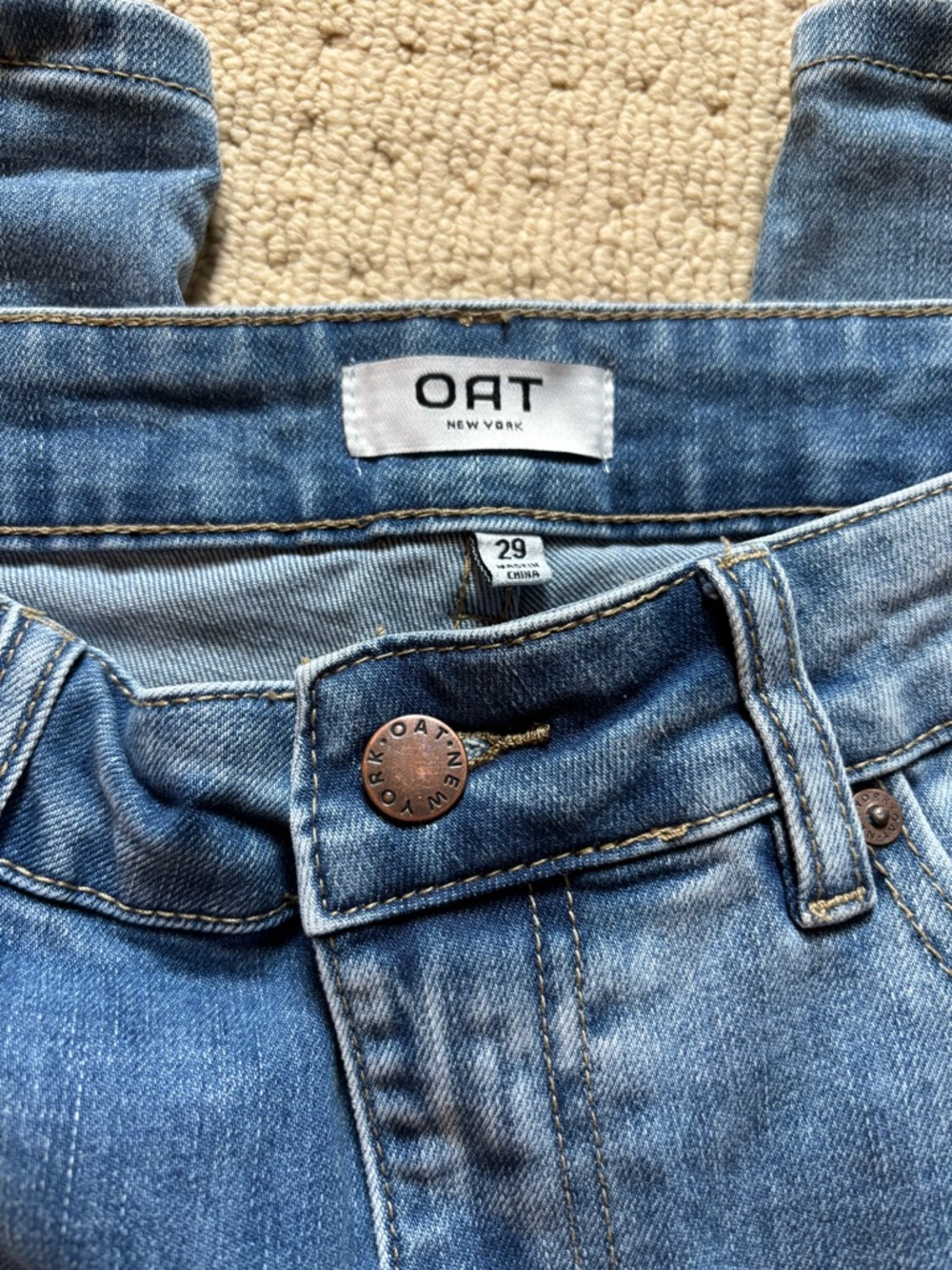 Oat Ankle Straight Jean - Picture 3 of 5